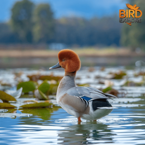 The Elegant Red-crested Pochard