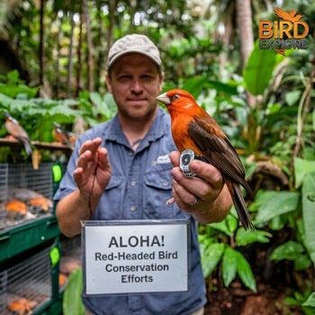 Conservation Efforts for Red-Headed Birds in Hawaii