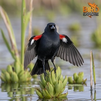 Red-winged Blackbird (Agelaius phoeniceus)