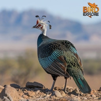 Southern Crested Guineafowl (Guttera edouardi)