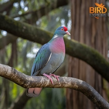 The Exotic Red-Billed Pigeon (Patagioenas flavirostris)