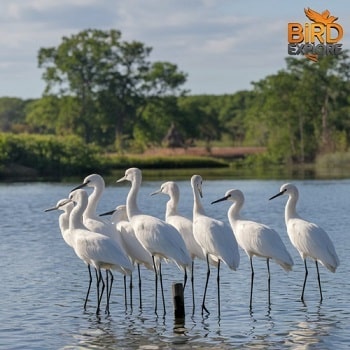 White Birds in Florida During Different Seasons