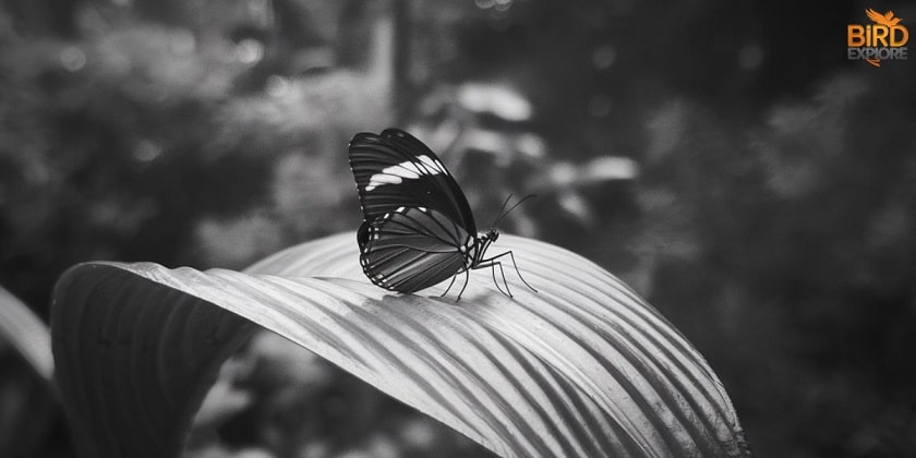 black and white butterfly